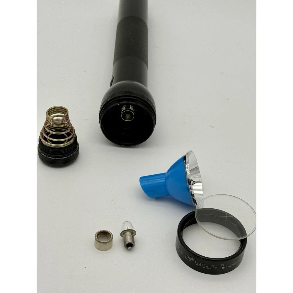 Vintage Mag-Lite 3D Cell Flashlight Black USA Made Tested Working No Batteries